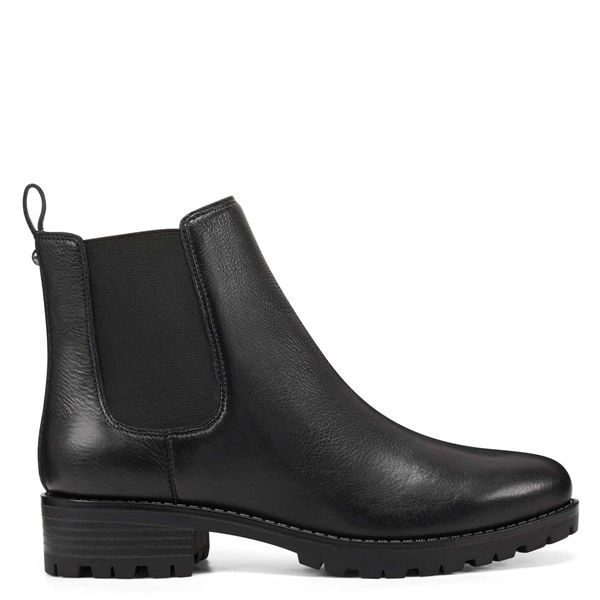 Nine West Angelo Black Ankle Boots | Ireland 38Q84-2M67